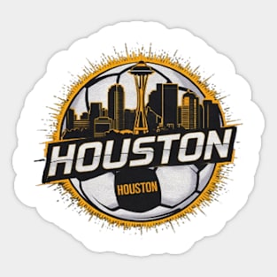 houston soccer Sticker